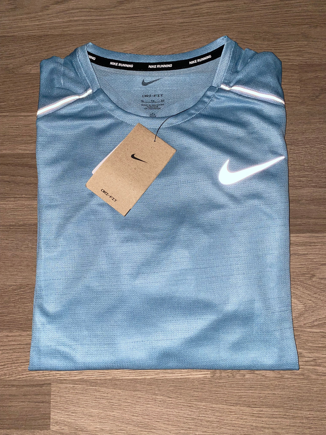 Nike miler 1.0 T-shirt in worn blue