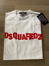 Load image into Gallery viewer, Dsquared2 spray paint white short sleeve t-shirt
