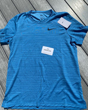 Load image into Gallery viewer, Nike blue Dri-Fit pro T-shirt
