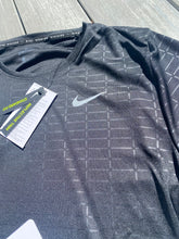 Load image into Gallery viewer, Nike black Dri-Fit miler UV running division T-shirt
